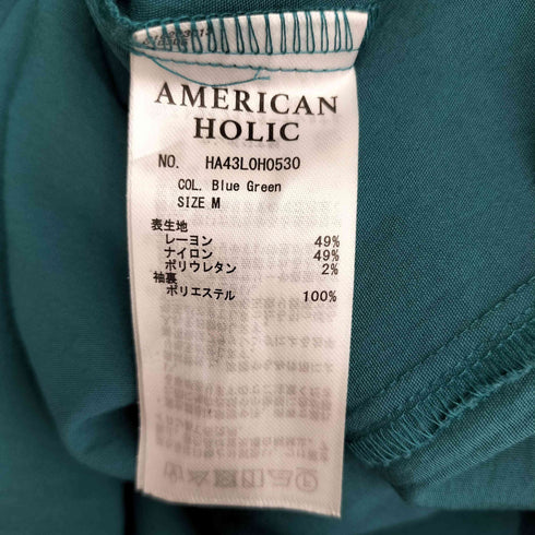 アメリカンホリック AMERICAN HOLIC 接触冷感バルーンスリーブワンピース レディース JPN:M